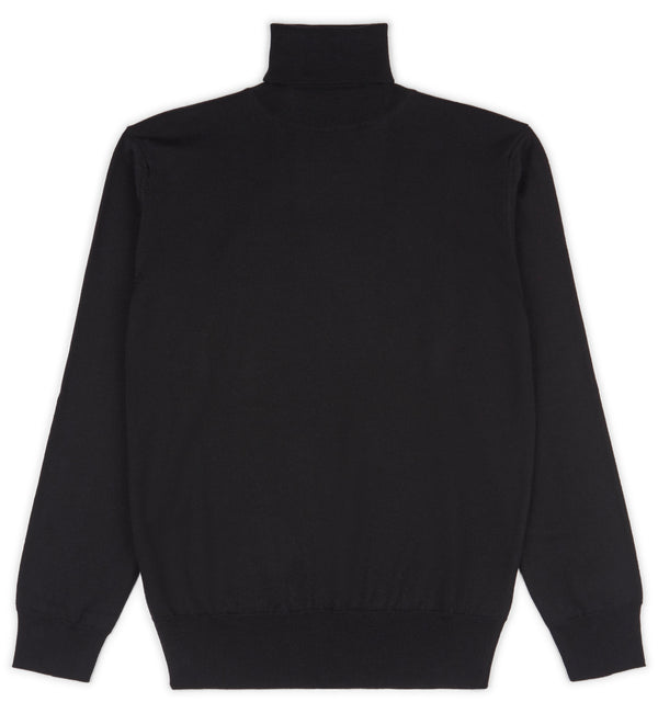 Hoi Polloi Merino Wool Roll Neck in Black